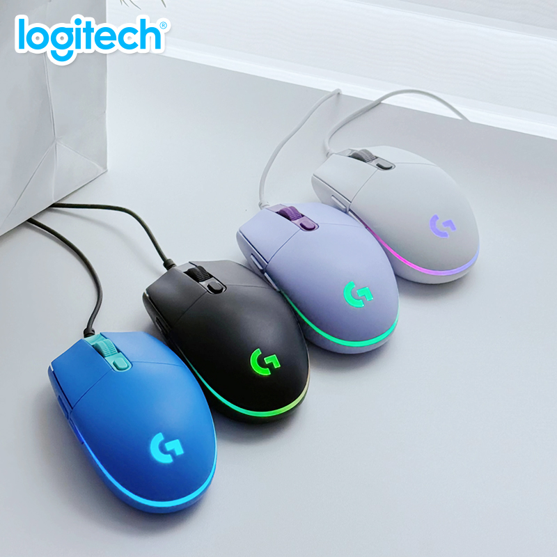 Logitech G102 Wired Gaming Mouse - Ergonomic , Custom DPI Levels, Responsive Buttons for Daily Gaming/Work