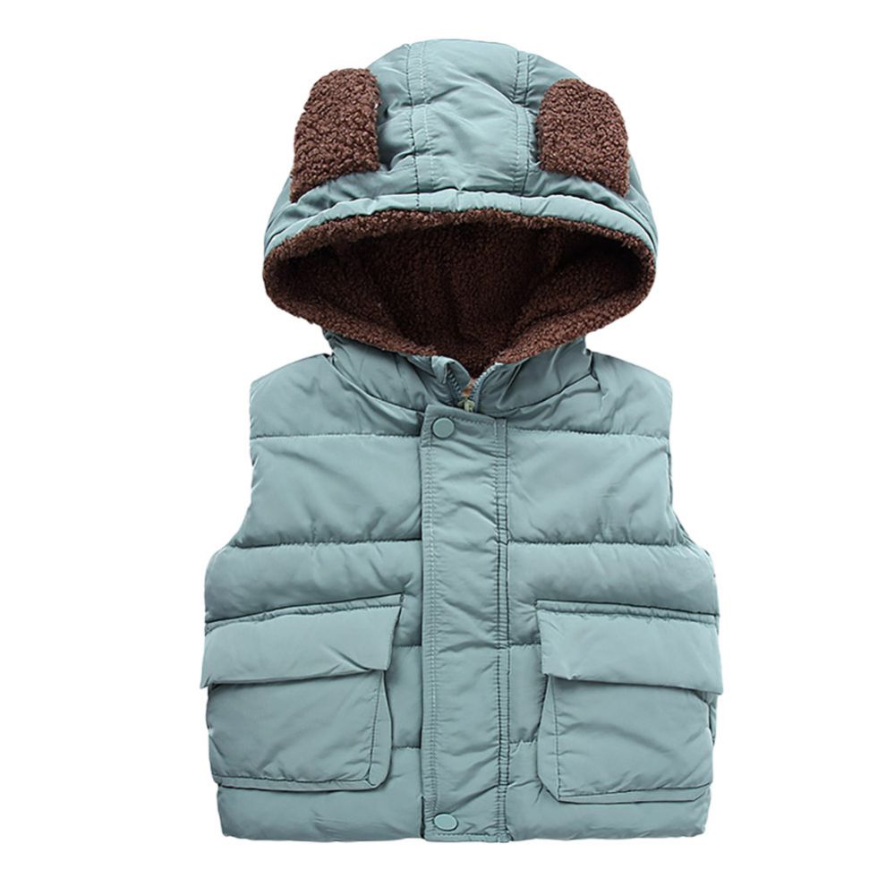 Bobora Autumn Winter Children Vests Coats Warm Waistcoats For Kids Outerwear Children Teens Boys &amp; Girls: L1 / 4T