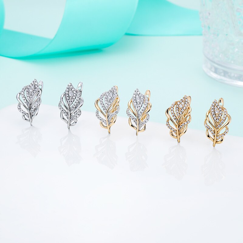 Klassieke Multicolor Maple Leaf Vorm Oorbellen Micro Inlay Zirconia Stud Oorbellen Voor Vrouwen Sieraden Creatieve Brincos