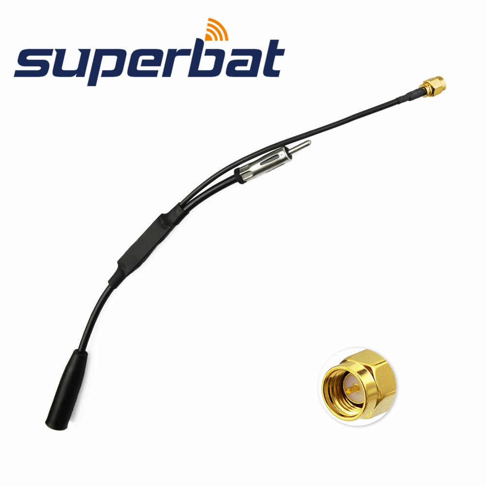 Superbat Dab/Dab + Antenne Antenne Splitter Versterker Adapter Kabel Sma Connector Voor Auto Pionner Kenwood Radio Actieve