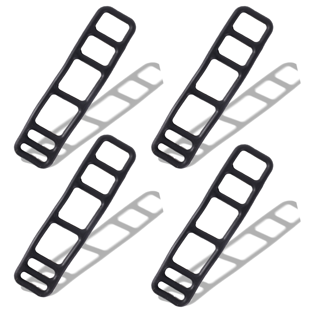 Correa elástica de silicona para grabadora de conducción de automóviles, vendaje fijo para espejo retrovisor, fijación DVR, accesorios de correas de goma: Blanco