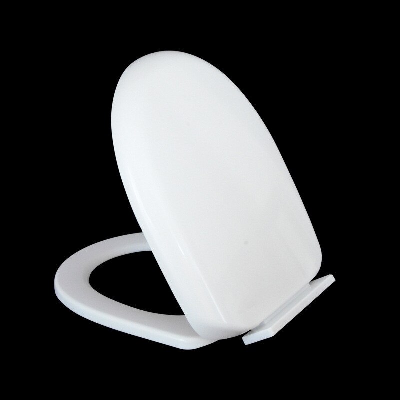 Universele Slow-Close Toiletbril Deksel Pp Board Wit U Type Vervanging Toilet Seat Cover Huishoudelijke Verdikte Toiletbrillen