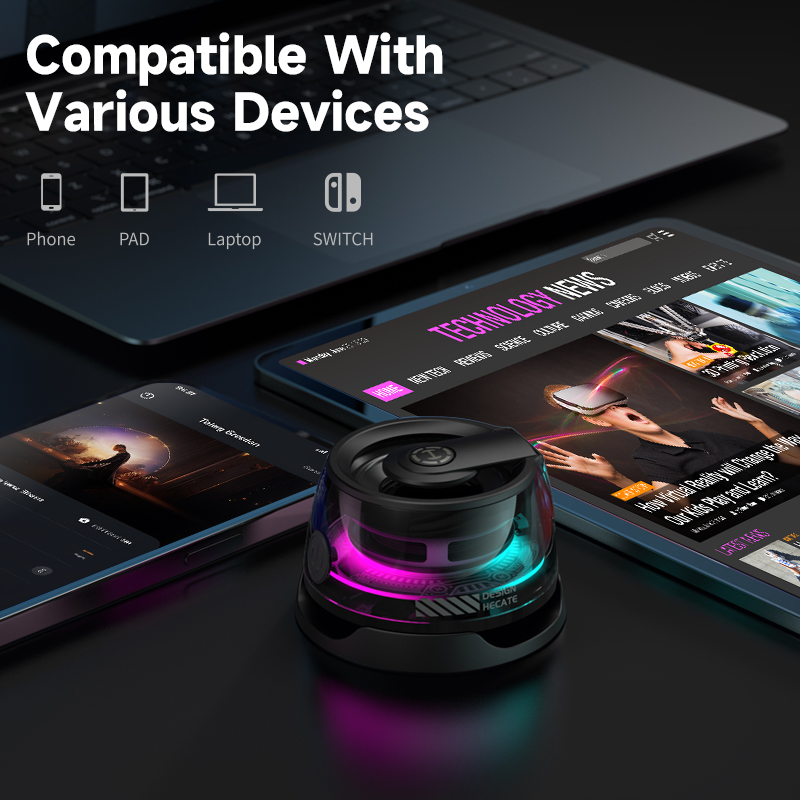 Edifier Hecate G200 Magnetic Bluetooth Speaker Outdoor Camping Portable Mini Speaker Bluetooth 5.3 RGB Lighting 7H Playtime