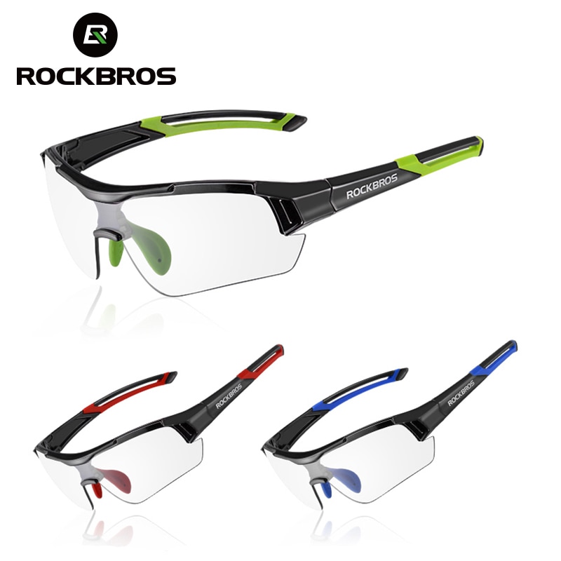 ROCKBROS Photochromic Cycling Sunglasses Bike Glasses Eyewear UV400 Polarized MTB Road Bicycle Goggles Women Men Outdoor Sports