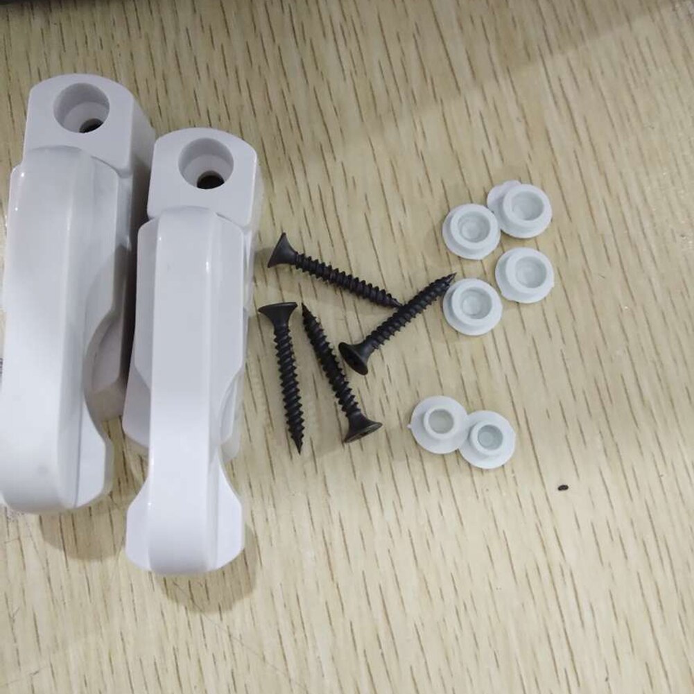 2pcs Durable Replacement Parts Doors Home With Screws UPVC Window T Shaped Easy Install Universal Security Lock