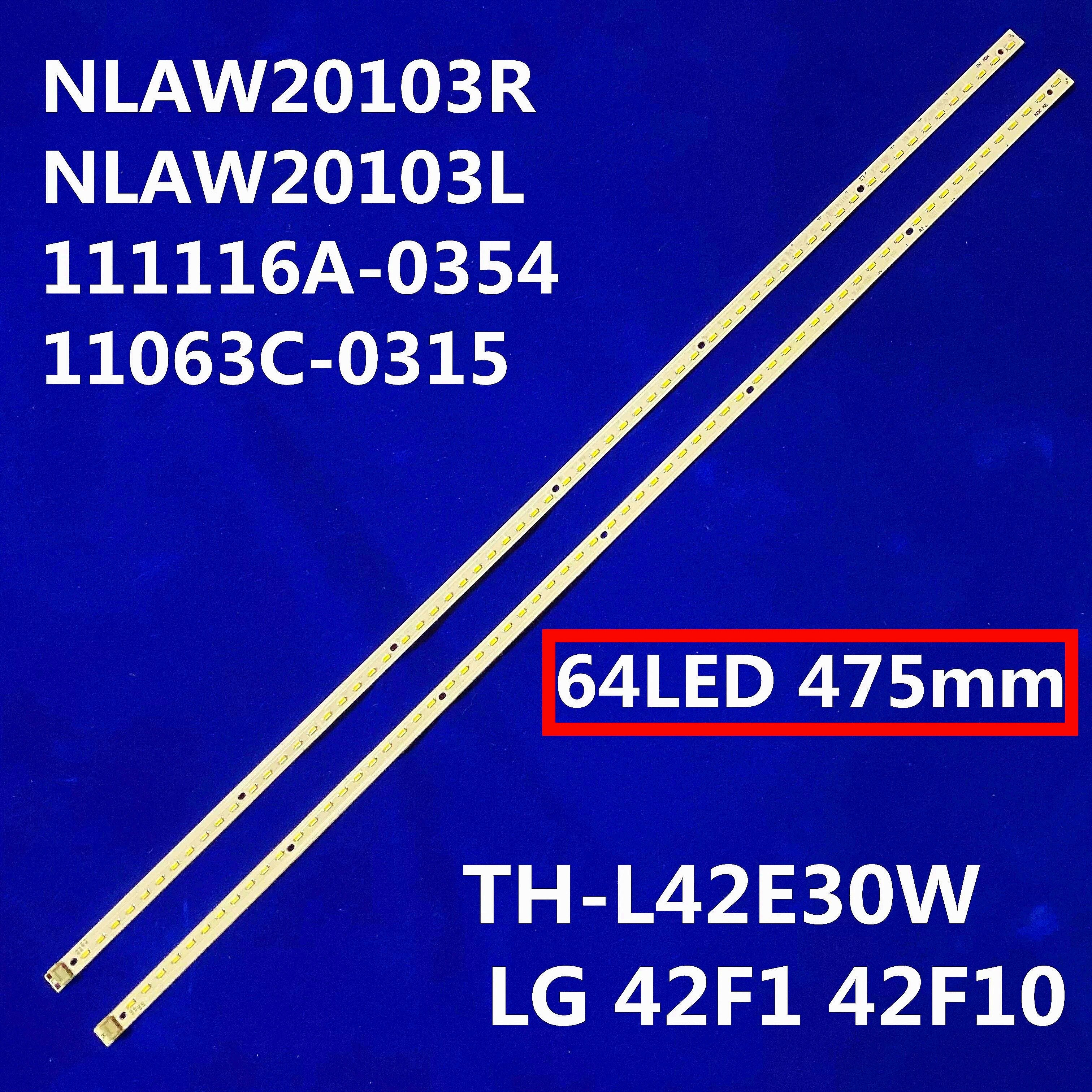 Tira de luces LED de iluminación trasera, accesorio para Panasonic TX-L42E30B TX- 42E31B VVX42F11 TX-L42E30E TXL42E30B TXL42E31B TXL42E30E TXL42E31E, TX-L42E31E