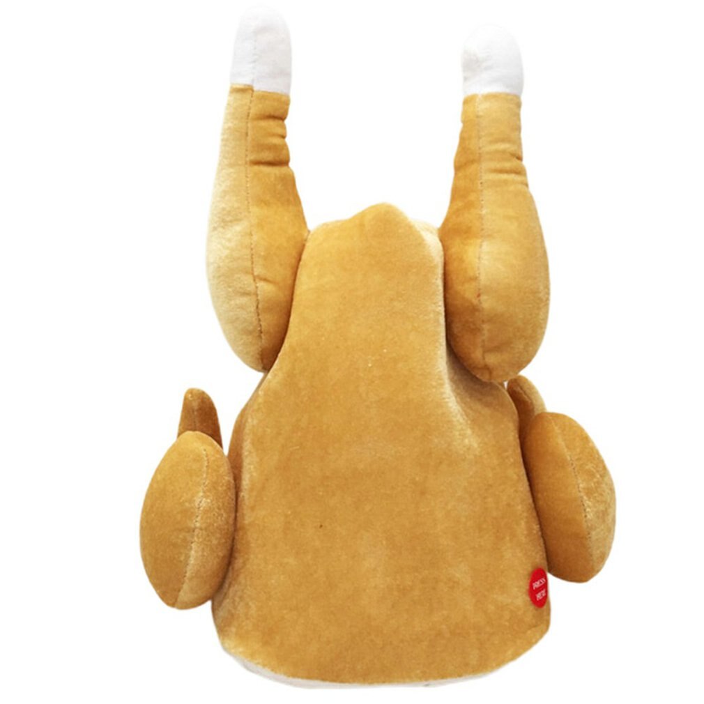 Musical Bell Christmas Santa Antler Hat Singing Dancing Moving Electric Antler Hat Plush Adult Hat Winter Warm Gif