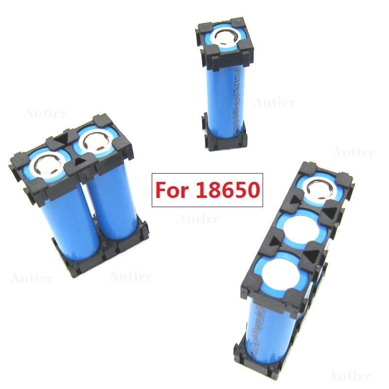 20pcs Plastic 1/2/3 Cell 18650 Battery Holder Bracket Cylindrical Li-ion Batteries Pack fixture Anti Vibration Case Storage Box