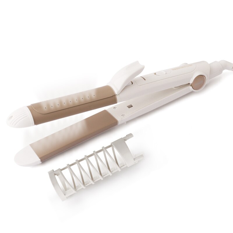 RIWA Curler Hair Straightener 2 In 1 Styler Curling Iron Wet and Dry Curling Tongs For Hair RB-950