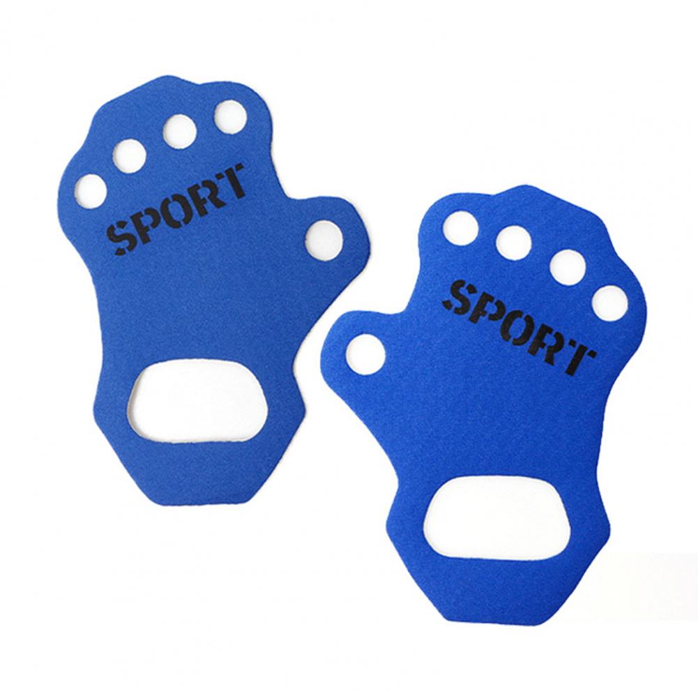 Gants d'entraînement antidérapants, paume d'haltérophilie, poignées de traction, Fitness, gymnastique, gants d'entraînement, protection des mains: Bleu / S