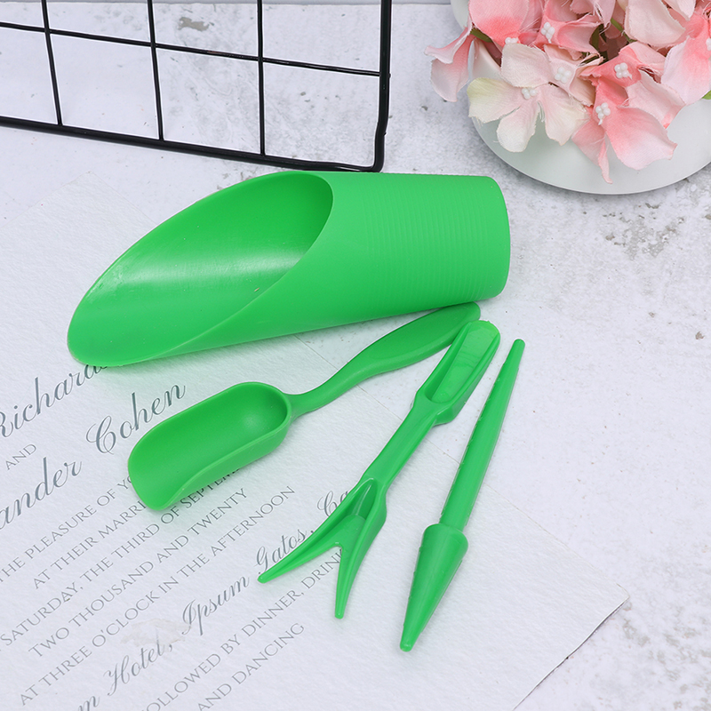 4 Pcs Garden Tools Kit Potted Plants Succulent Seedling Transplanter Spoon Shovel Flower Pot Soil Spreading Tool
