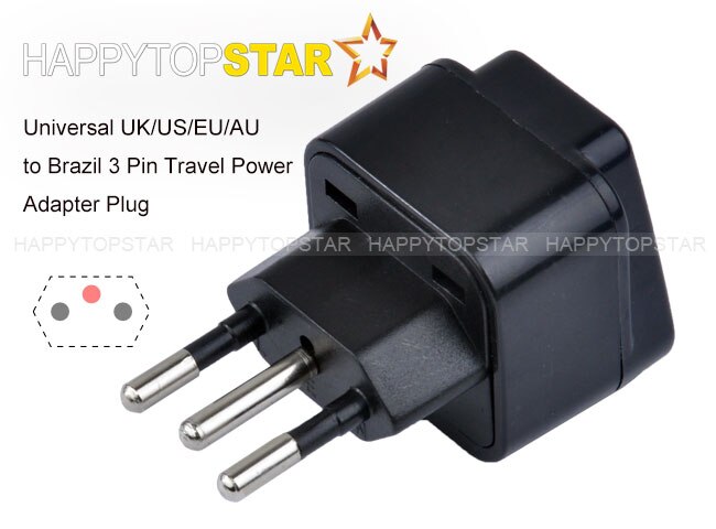 Brazilië Brasil AC Lader Stekker Travel Adapter Adapter Outlet Converter Socket 3 Pins Verenigde Staten Europa EU Australië