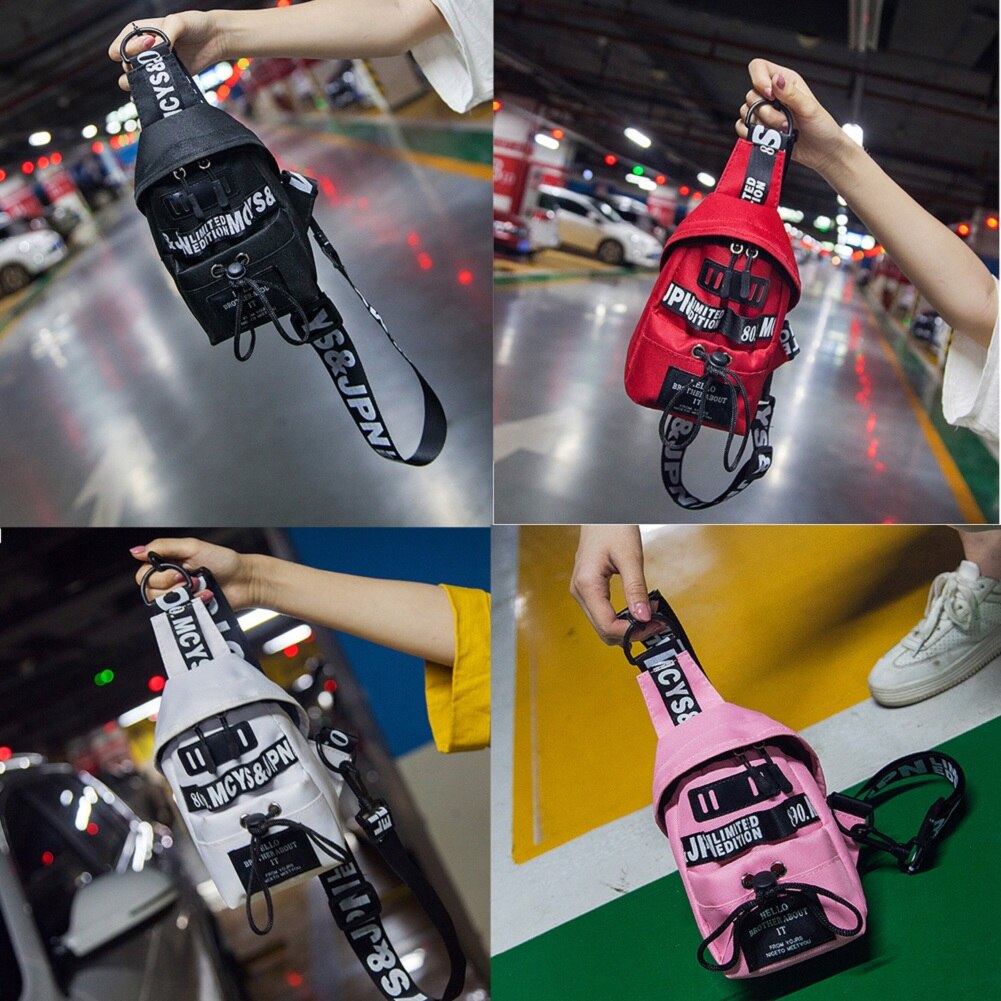 5 farver kvinders piger talje taske pakke pung bryst skulder rejse pose lynlås talje pakker