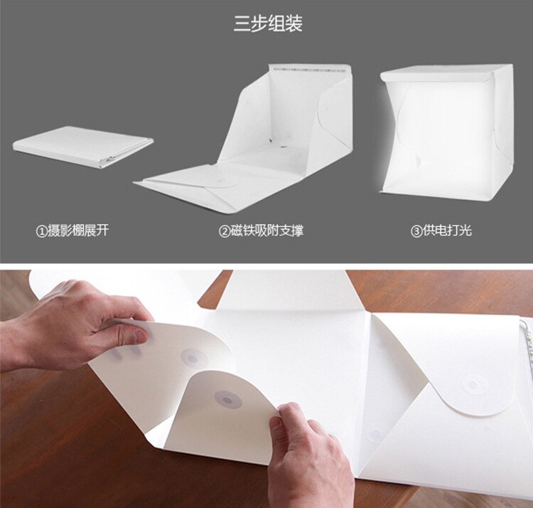 Portable LED small photography studio picked the softbox light box light shooting product photo platform light box photography