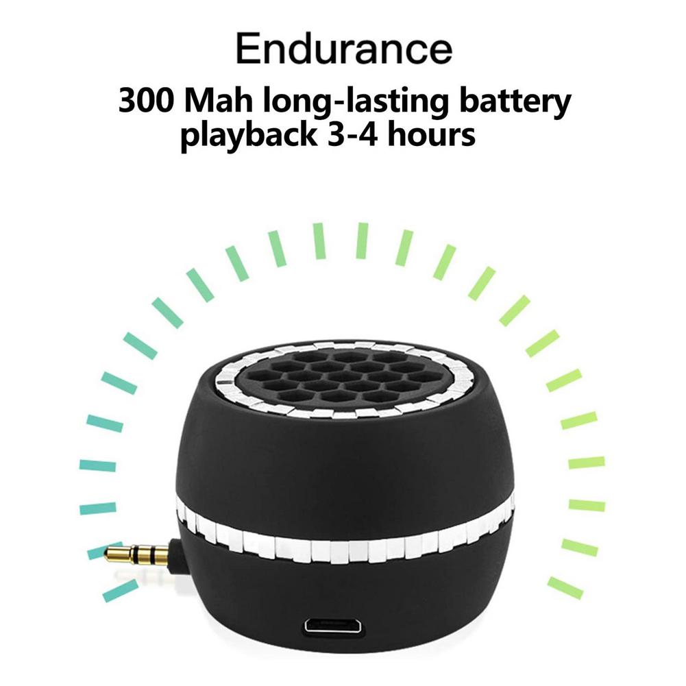 Portable Wireless Speaker Phone External Speaker Universal 3.5mm Jack Mini Sound Box For Smartphone Tablet Laptop MP3 MP4