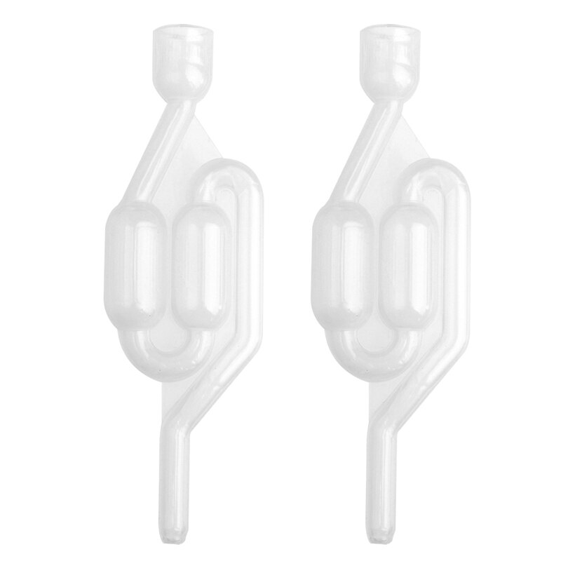 2Pcs Air Lock Bubble Grommet Exhaust Water Seal Valve with Cork Beer Wine Making
