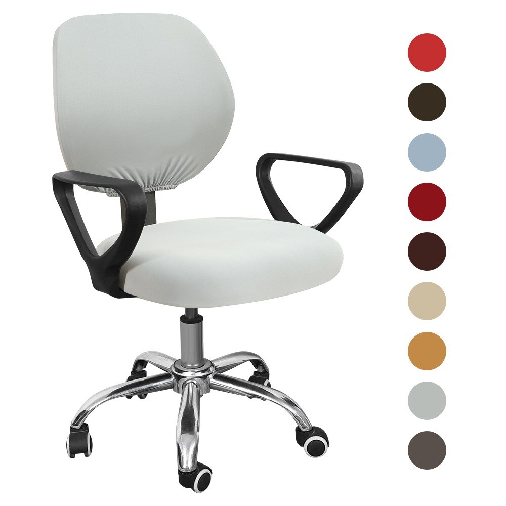 Junijour | elastiske stolebetræk roterende kontorcomputer skrivebordsstol stolebetræk aftagelige slipcovers