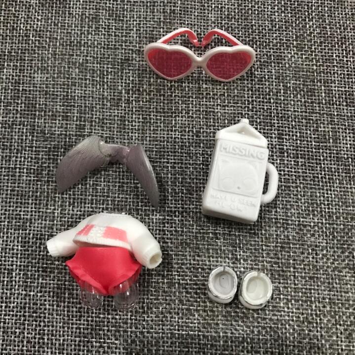 A set of original LoLs doll clothes, glasses, bottles, shoes accessories for LOLs accessories