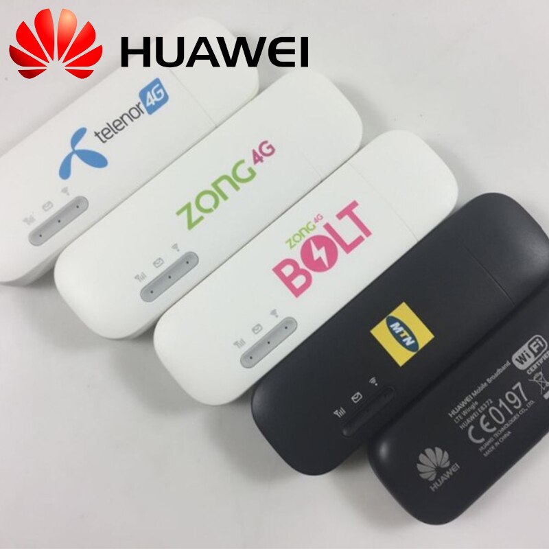Huawei E8372h-608 4G Usb Lte Modem 150 Mbps 4G Usb Dongle + 2 Pcs TS9 Antennes Met Sim card Slot (Unlocked)