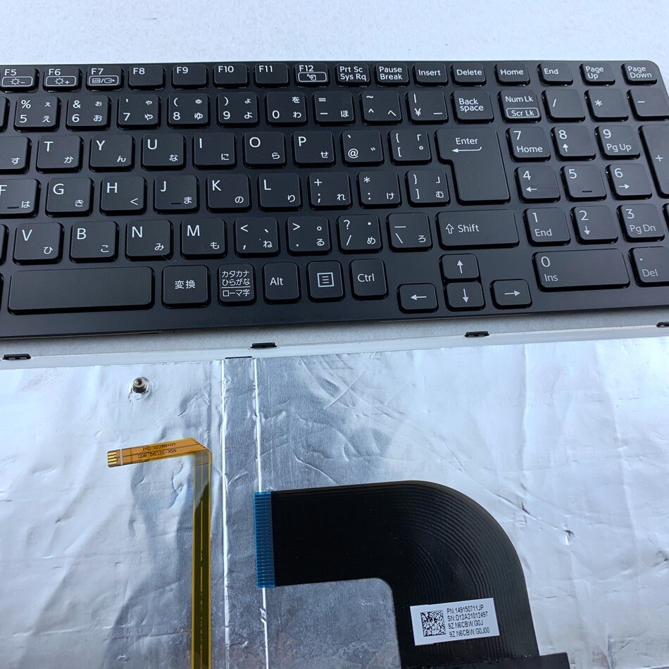 Teclado de ordenador portátil retroiluminado japonés para Sony VAIO SVE151 SVE 151 Series SVE1511A1E SVE15111EA sve151e11t sve1511 sve1512