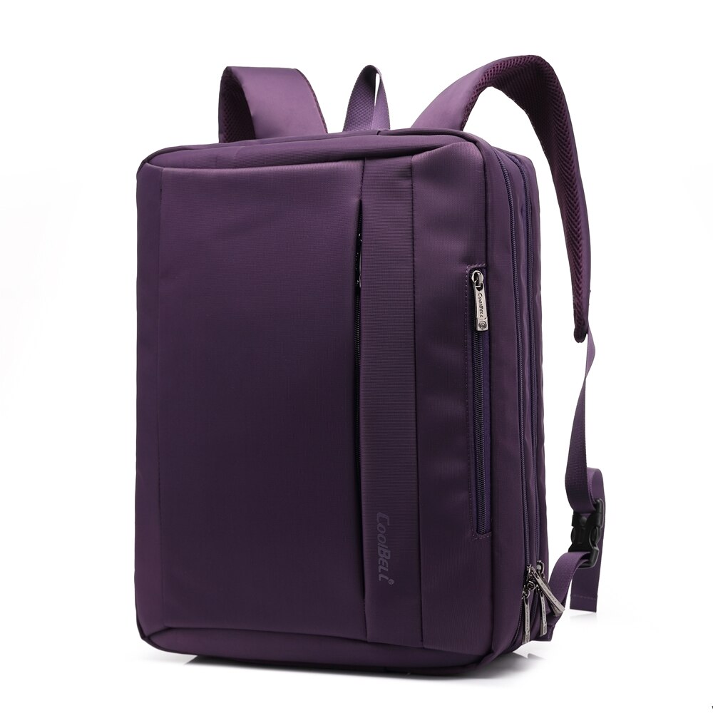 Convertible Large Laptop Backpack Men 15,17 Inch Business Shoulder Bag Backpack Men School Bag For Teenage Travel Bag: Purple