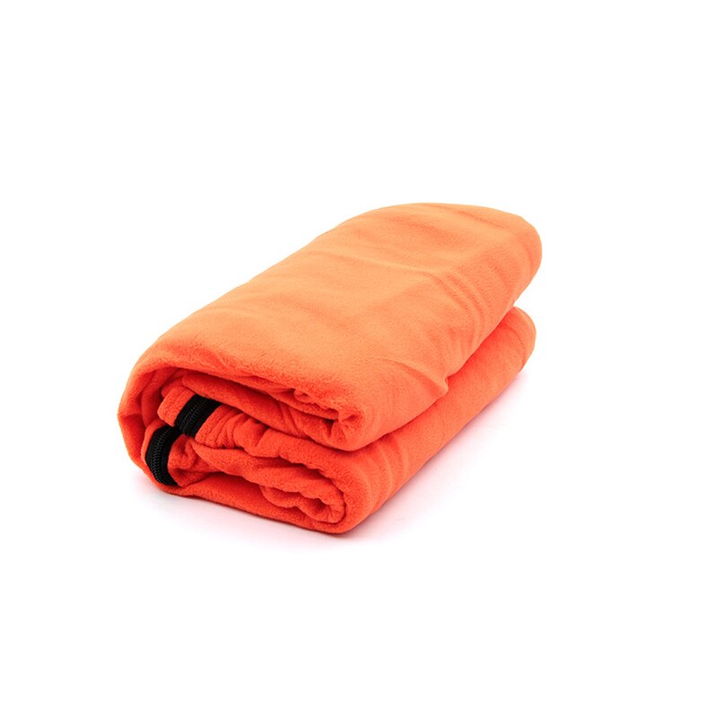 Sac de couchage en polaire pour l&#39;extérieur, sac de couchage de Camping, drap doublure, sac de randonnée, couverture, tente ultralégère, lit, voyage, randonnée: Orange