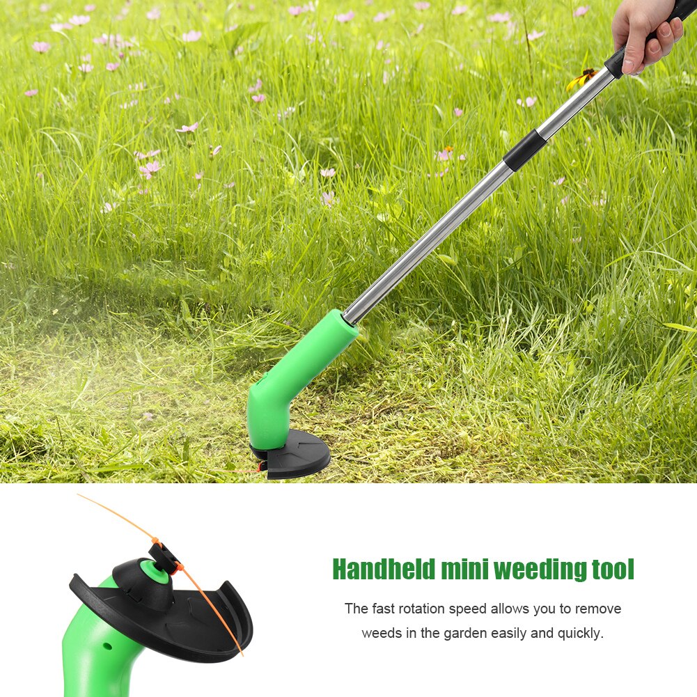 Multifunctional Electric Grass Trimmer Portable Handheld Garden Tools String Cutter Pruning Mini Lawn Mower for Grass