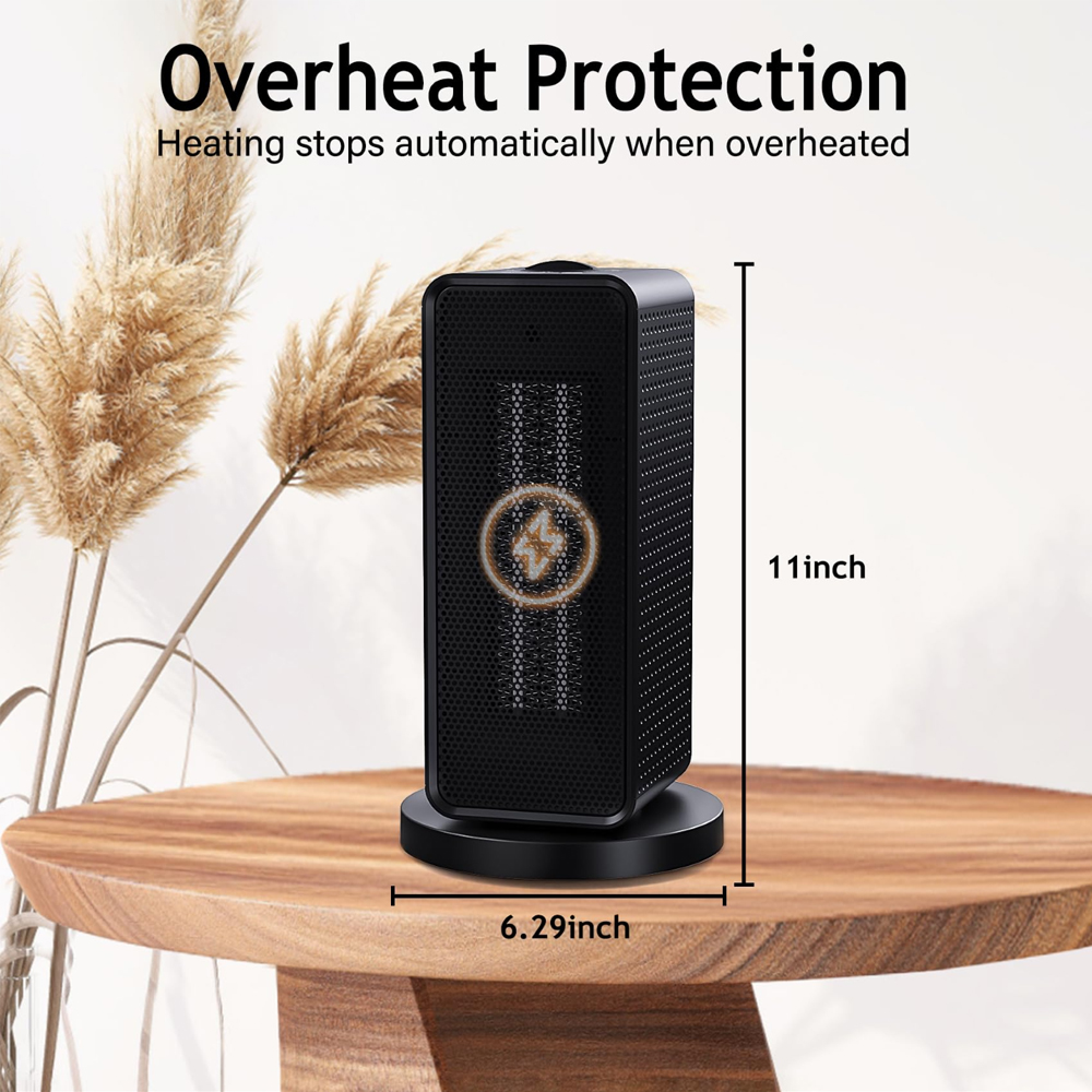 Elektrische Verwarmer Verwarming Ventilatoren Verticale Verwarmer Machine PTC Snel Verwarmend Voor Home Slaapkamer Kantoor 70° Schudden Hoofd