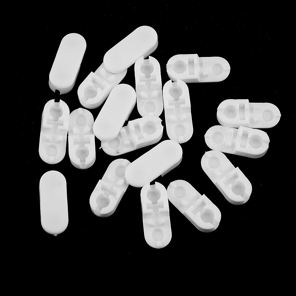 20 st vertikala rullgardin kopplingsclips snickeri gardin reparationsdelar panelhängare fäste set