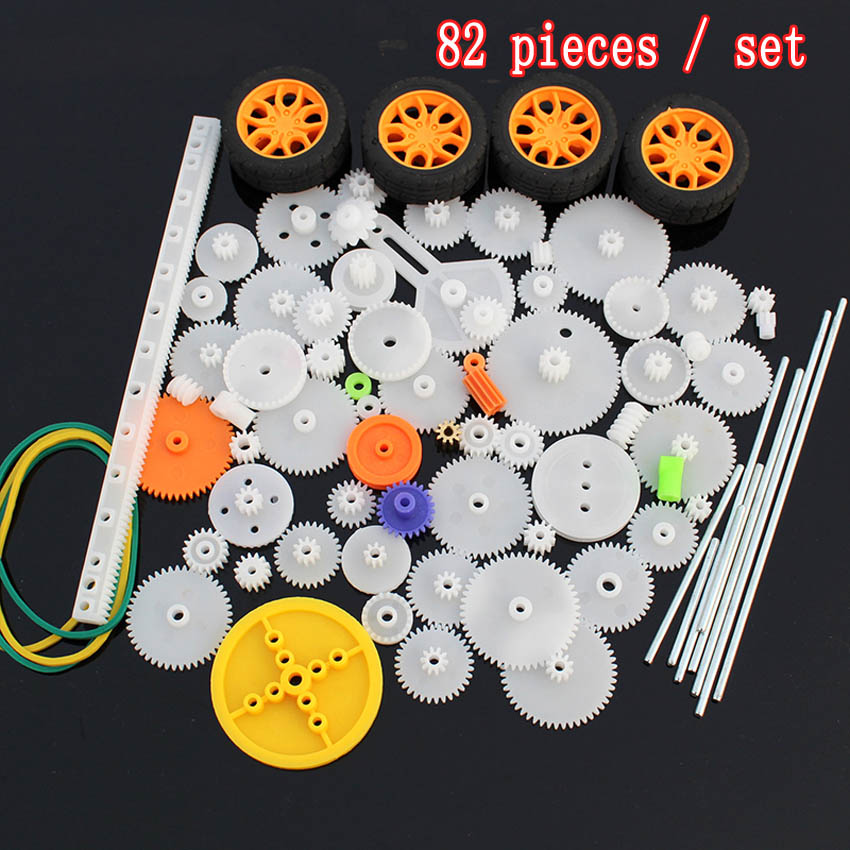 46-82 Soorten tandwielen 0.5 Module Plastic Gear Voor Motor gear wrap robot Reductie Reducer Versnellingsbak DIY Speelgoed Model accessoires: Overigen
