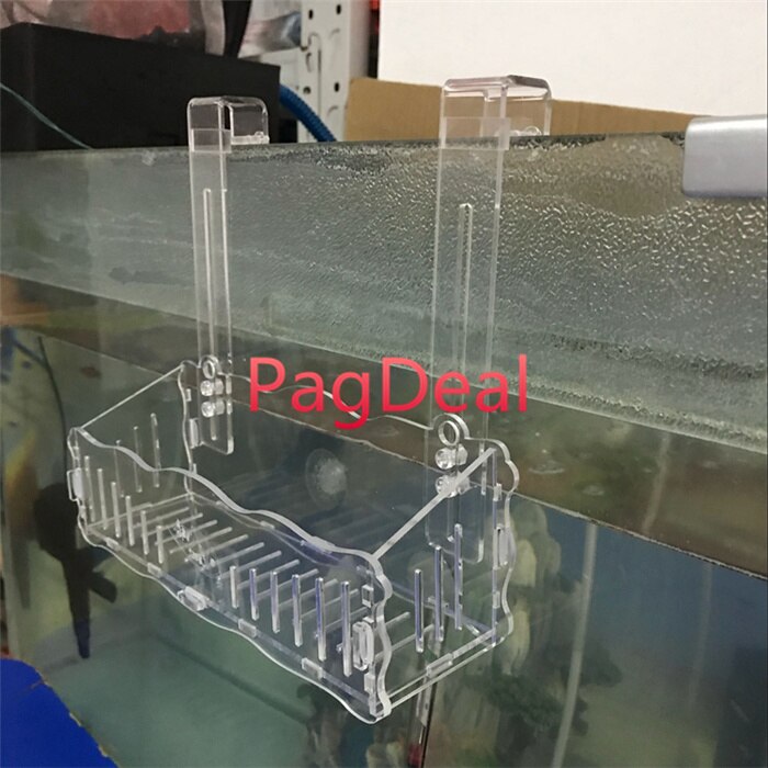 Hang-on Nursery Plant Glass Cup Pot Fish Tank Aquascaping Cultivation Mangrove Planting Aquarium Decor Breeding Hatchery Box