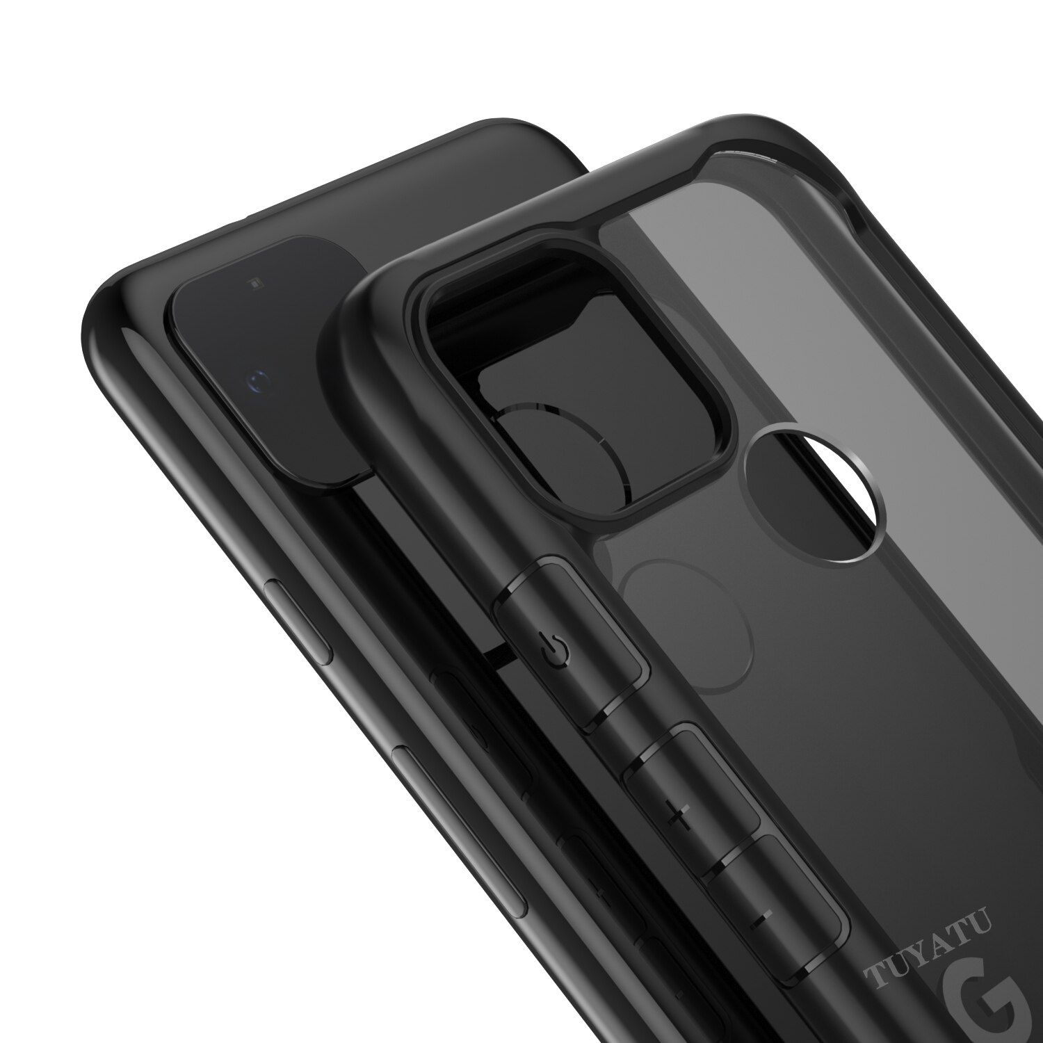 Shockproof Armor Case for Google Pixel 5 XL 5A Transparent Cover Luxury Silicone Hard Acrylic Back