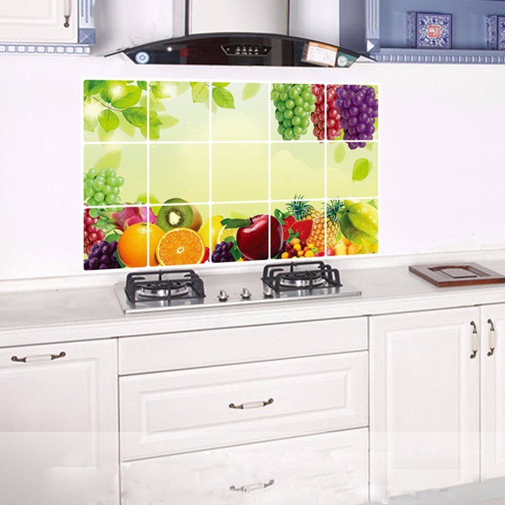 Waterproof Wall Stickers kitchen removable oil wall stickers art decoration Adesivo De Parede Wallpapers for Kitchen
