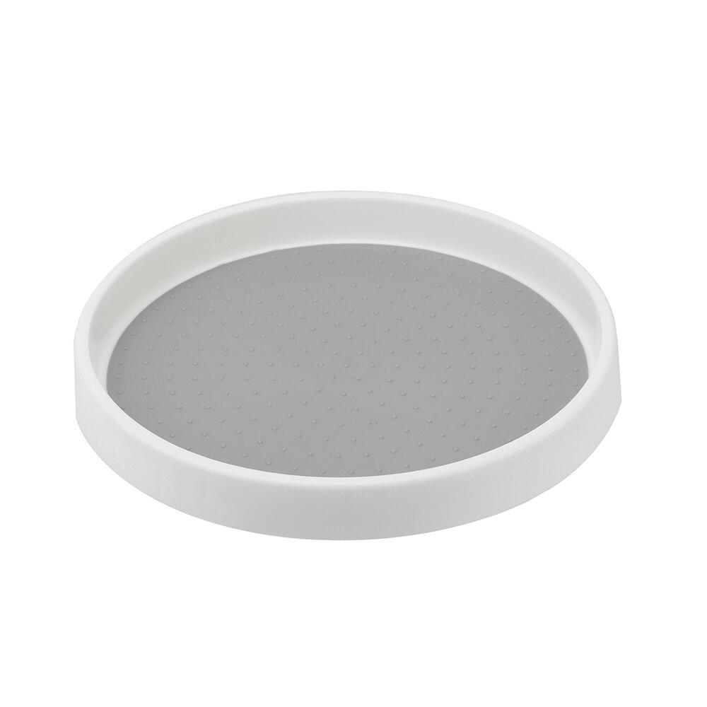 Spice Rack 2 Tier Kitchen Storage Tray Condiment Storage Rack Rotating Organizer Pantry Cabinet Turntable Round Shelf