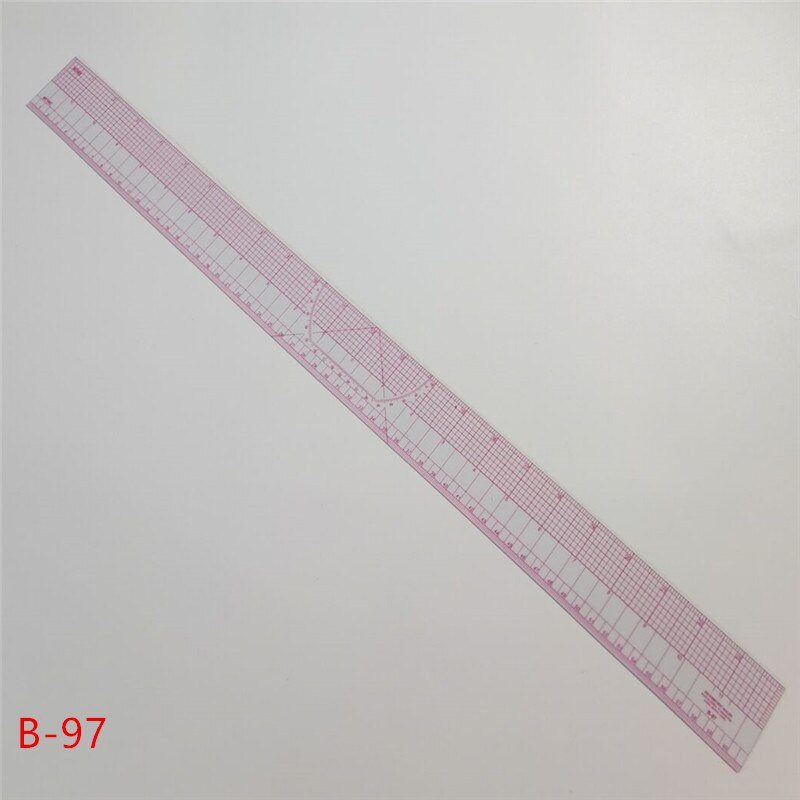 Qsezeny set de cusut curba franceză riglă mașină de cusut instrument de cusut multifuncțional riglă de tăiere probă de îmbrăcăminte riglă metrică: B97
