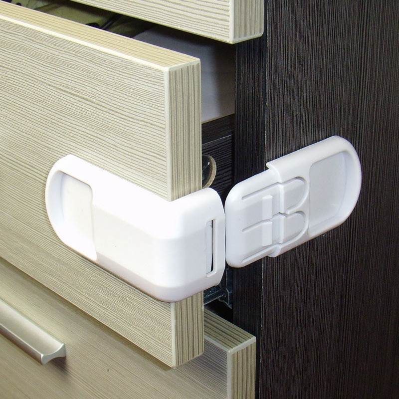 5 teile/los Baby Sicherheit Art sperren Schublade Schrank Schrank sicher sperren Funktionale freundlicher Kühlschrank Sicherheit Schutz sicherheit Wc Schloss: Stil 1