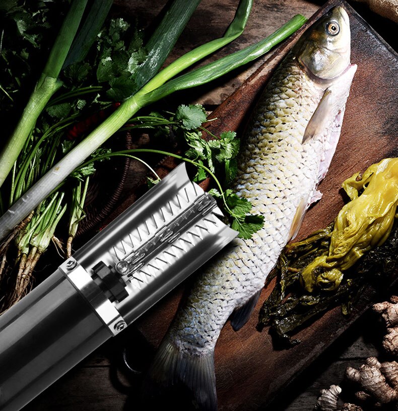 96w Cordless Electric Fish Scaler 8800MA Rechargeable Battery Fishing Scraper Fish Remover Cleaner Descaler Scraper Seafood Tool