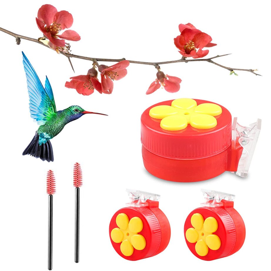 Hummingbird Feeders with Clip Multifunctional Mini Bird Feeder Outdoor Pets Food Container Tray Wild Birdhouse