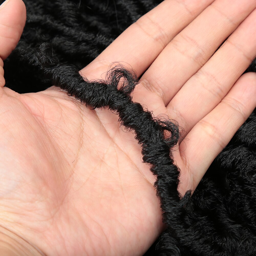 12inches Distressed Butterfly Locs Crochet Braiding Hair Butterfly Bob Locs Pre-twisted Braids For Black Women African American