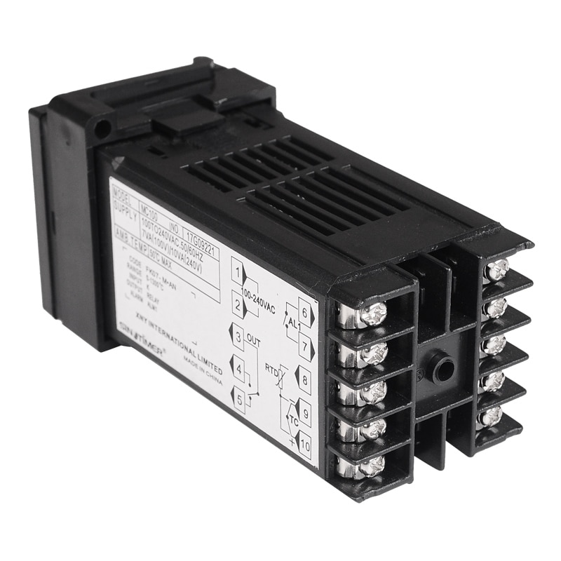 K Thermocouple PT100 Universal Input Digital PID Temperature Controller Regulator Relay Output for Heating or Cooling with Alarm