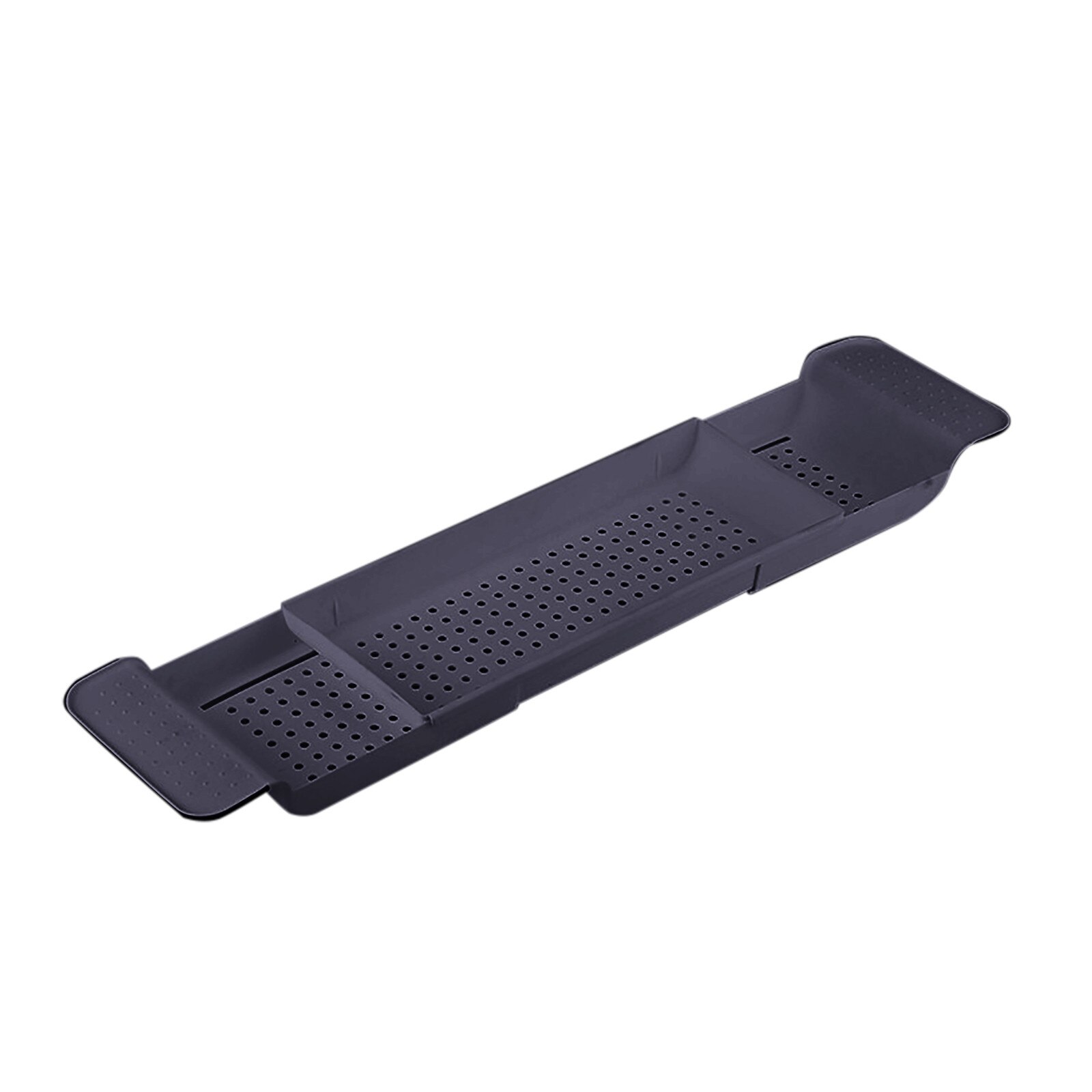 Bamboe Bad Rack Bad Tray Caddy Plank Douche Bad Boek Lade Houder Stand Badkamer Planken Badkamer Opslag Stand Lade: Black
