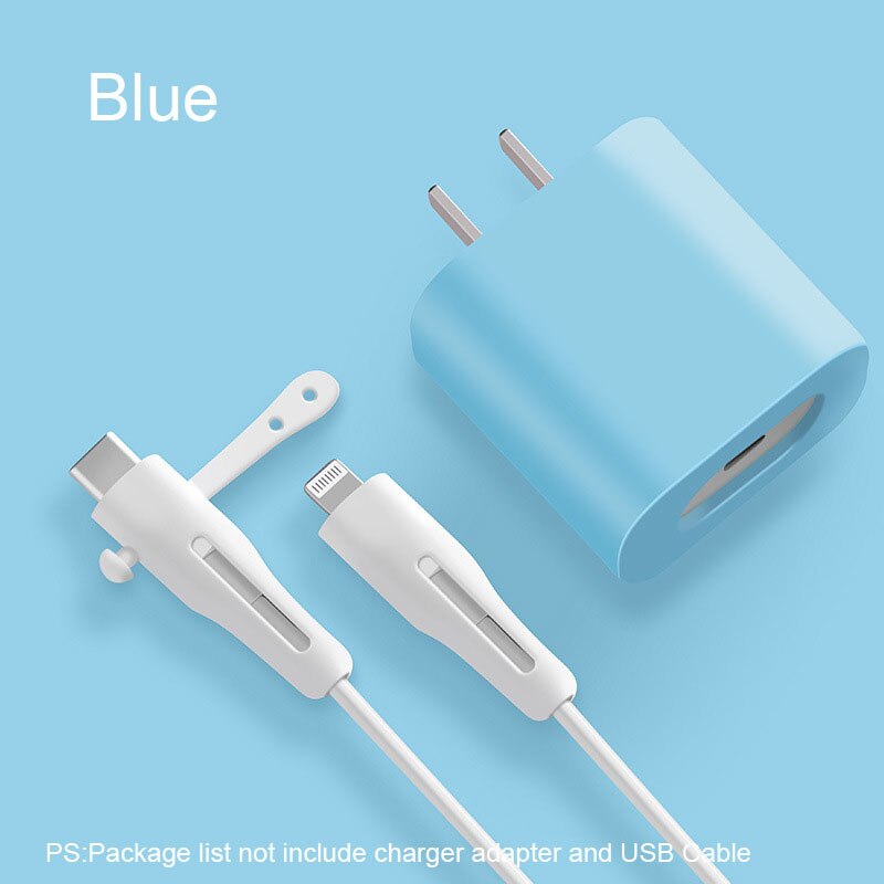 Osłona kabla do iPhone 11Pro 12 szybkie ładowanie 20W osłona głowicy ładowarki kabel USB przewód ochronny kabel ochronny: 010