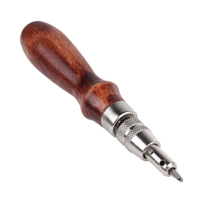 7 In 1 Set Multifunctional Handmade Adjustable Leather Groover Stitching and Groover Edger Tool