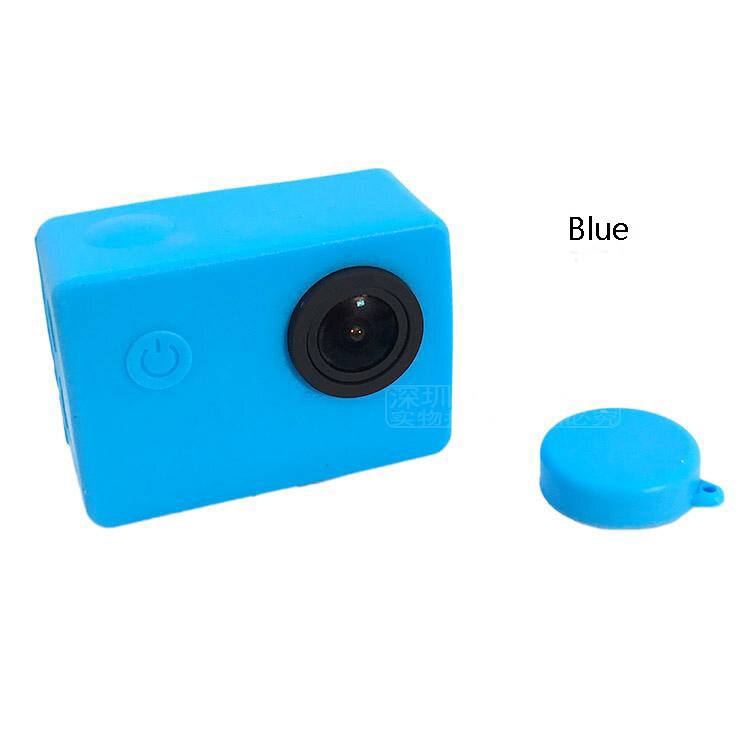 Silikon Abdeckung Mit objektiv kappe für sjcam sj4000 sj5000 Schutzhülle Schmutzfester Gummi Weiche Tasche Sport Aktion Kamera zubehör