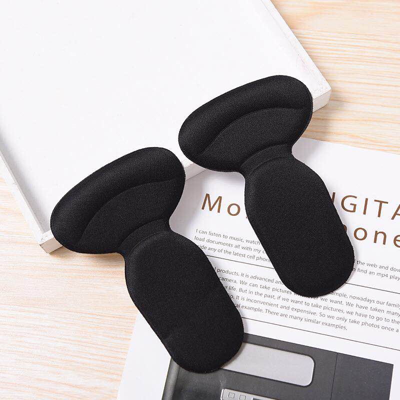 1 Pair Insole women shoe Invisible non slip pad Inserts soft sponge Leopard massage woman heel protector insoles for shoes: black