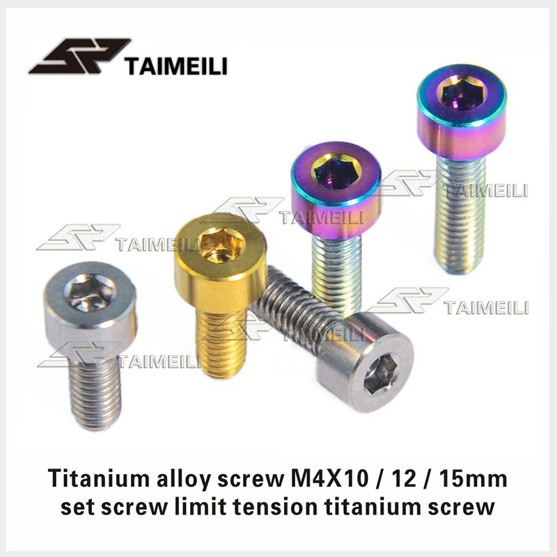 Temaili 1 Stuk/Titanium Legering Schroef Cilinderkop Schroef Materiaal Fiets Gemodificeerde Onderdelen Schroef