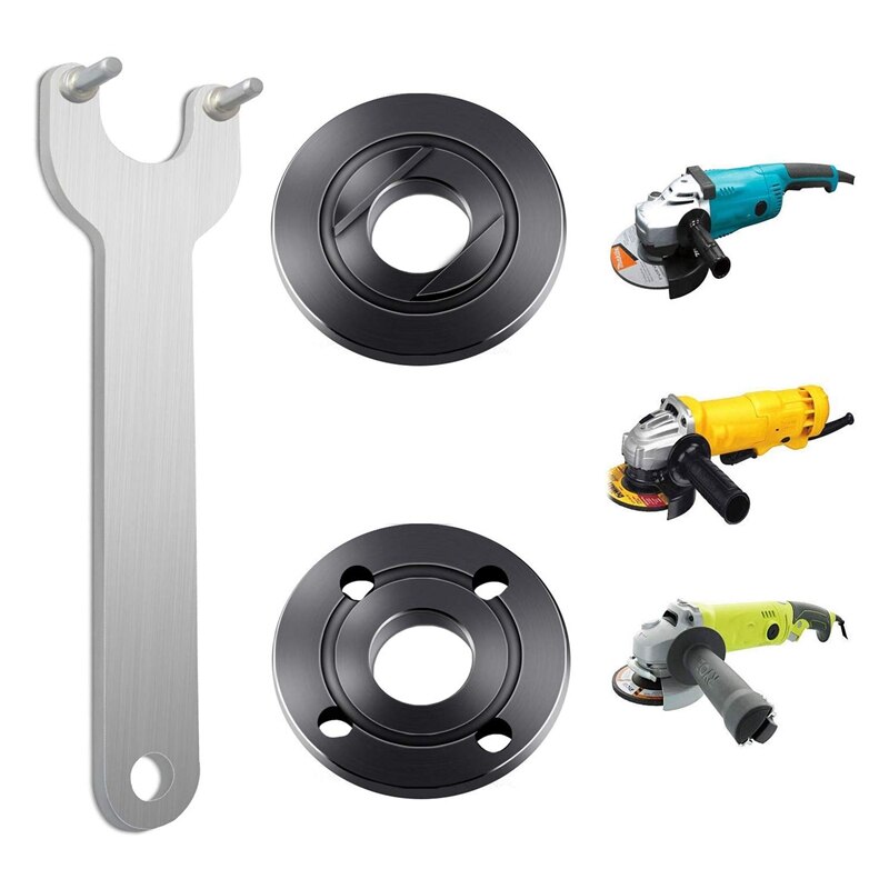 Grinder Flange Angle Wrench Spanner Metal Lock Nut for Dewalt Milwaukee Makita 193465-4 Black &amp; Decker Ryobi 4.5 inch 5 in