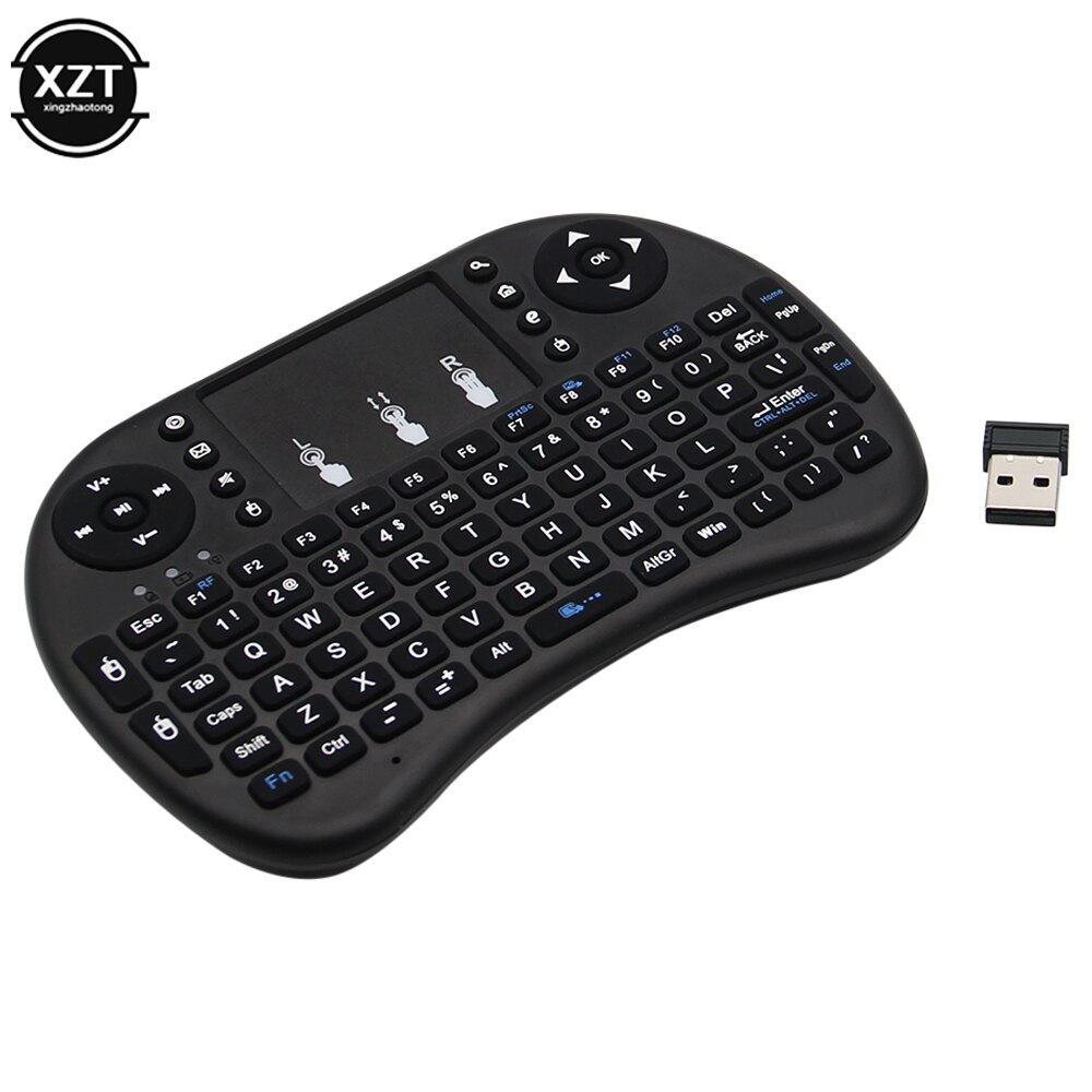 i8 Wireless Keyboard Backlight English Air Mouse 2.4GHz Touchpad Ergonomically Handheld for TV Box H96 Max PC lithium battey