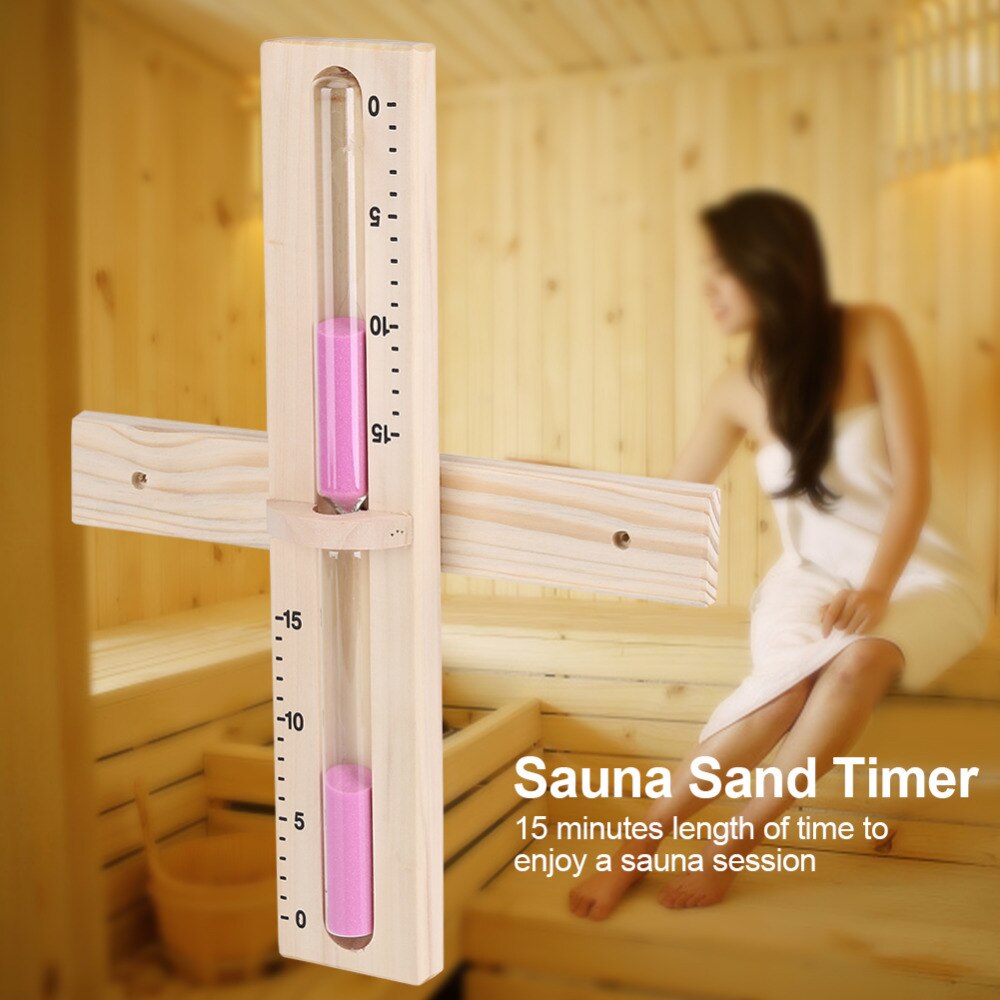 15 Minutes Sauna Room Sand Clock Wall Sauna Timer Hourglass Sand Clock with Pink Sands kum saati
