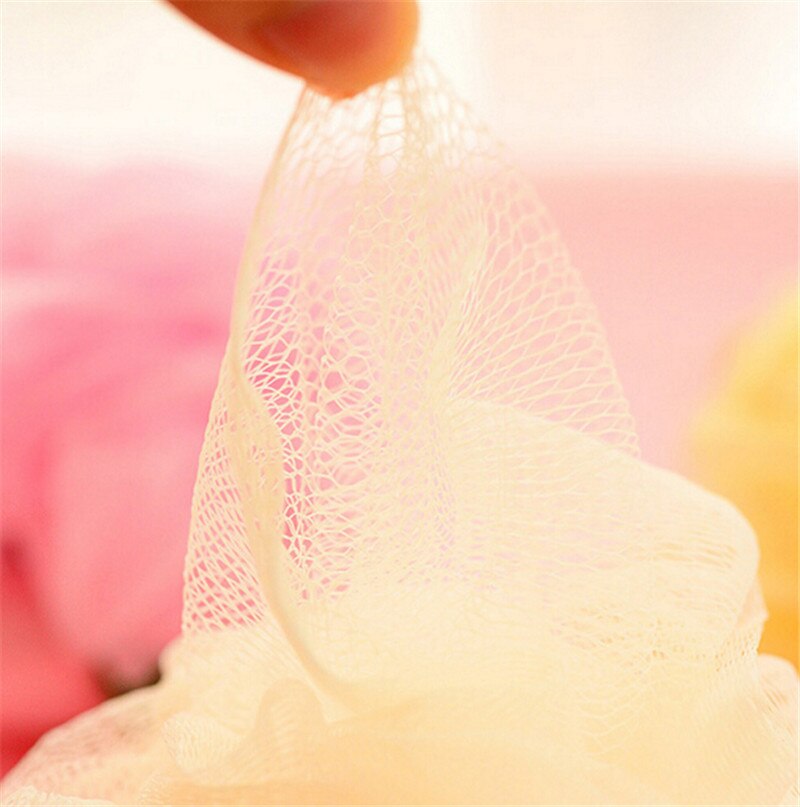 1pc fruktform badbollsscrubber dusch spa svamp kroppsrengöring skrubbbad underkroppsrengöring skrubb slumpmässiga färger